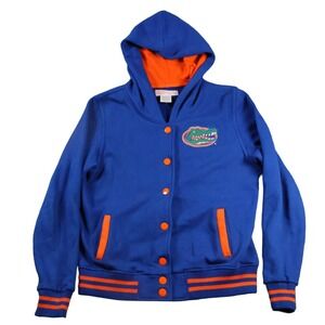 E5 College Classics‎ Florida Gators Womens XL Blue Hooded Varsity Hooded Jacket
